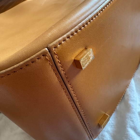The Row - Small Bowling Bag - Tan Leather Crossbody Bag - Picture 6 of 10